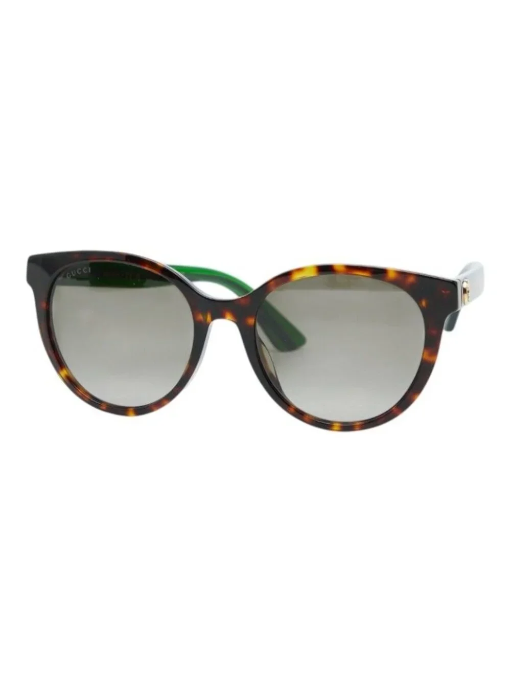 Gucci Sherry Line Interlocking Sunglasses Brown Green Red Acetate Eyewear